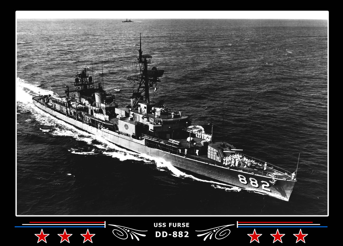 USS Furse DD-882 Canvas Photo Print