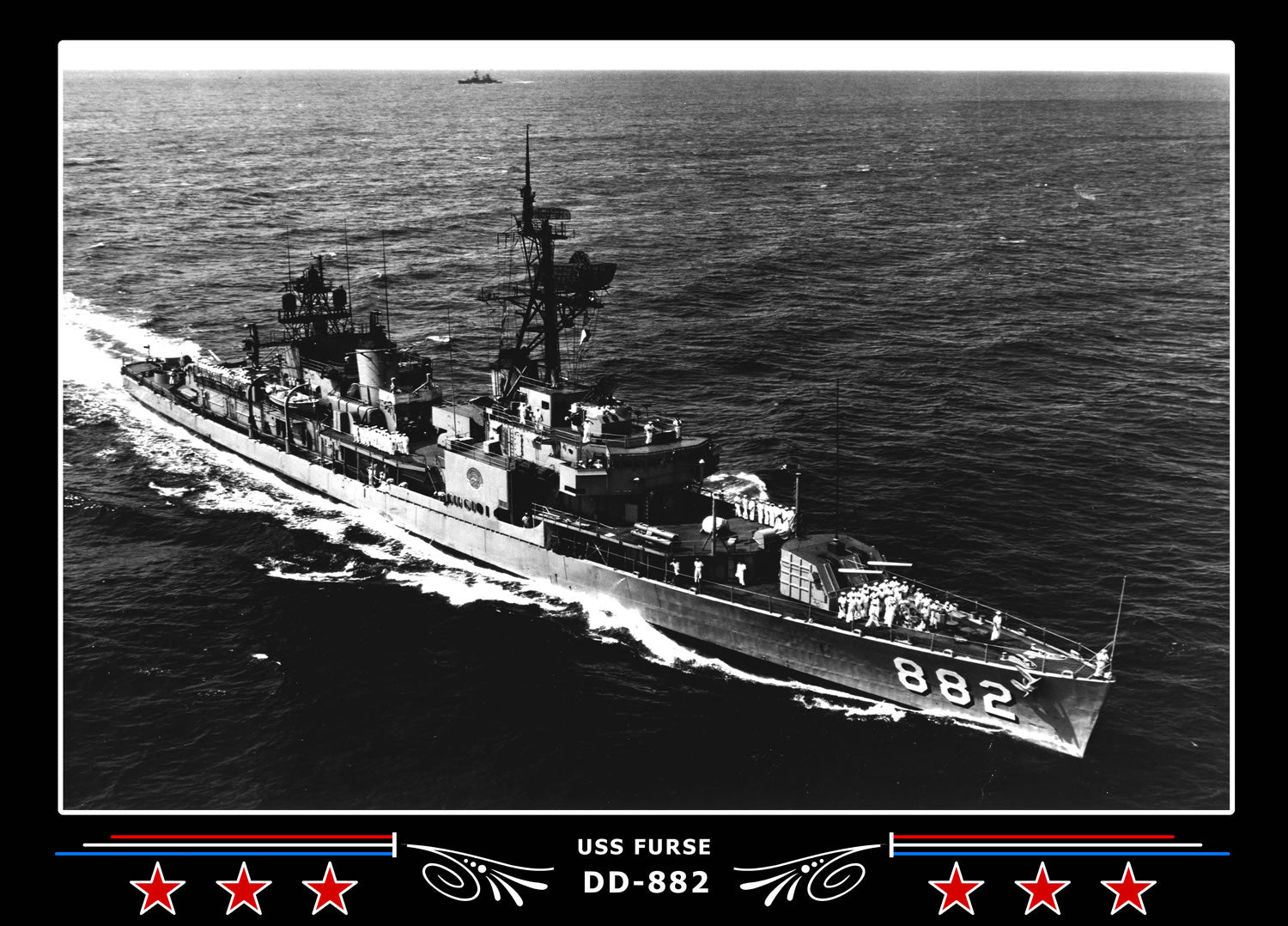 USS Furse DD-882 Canvas Photo Print