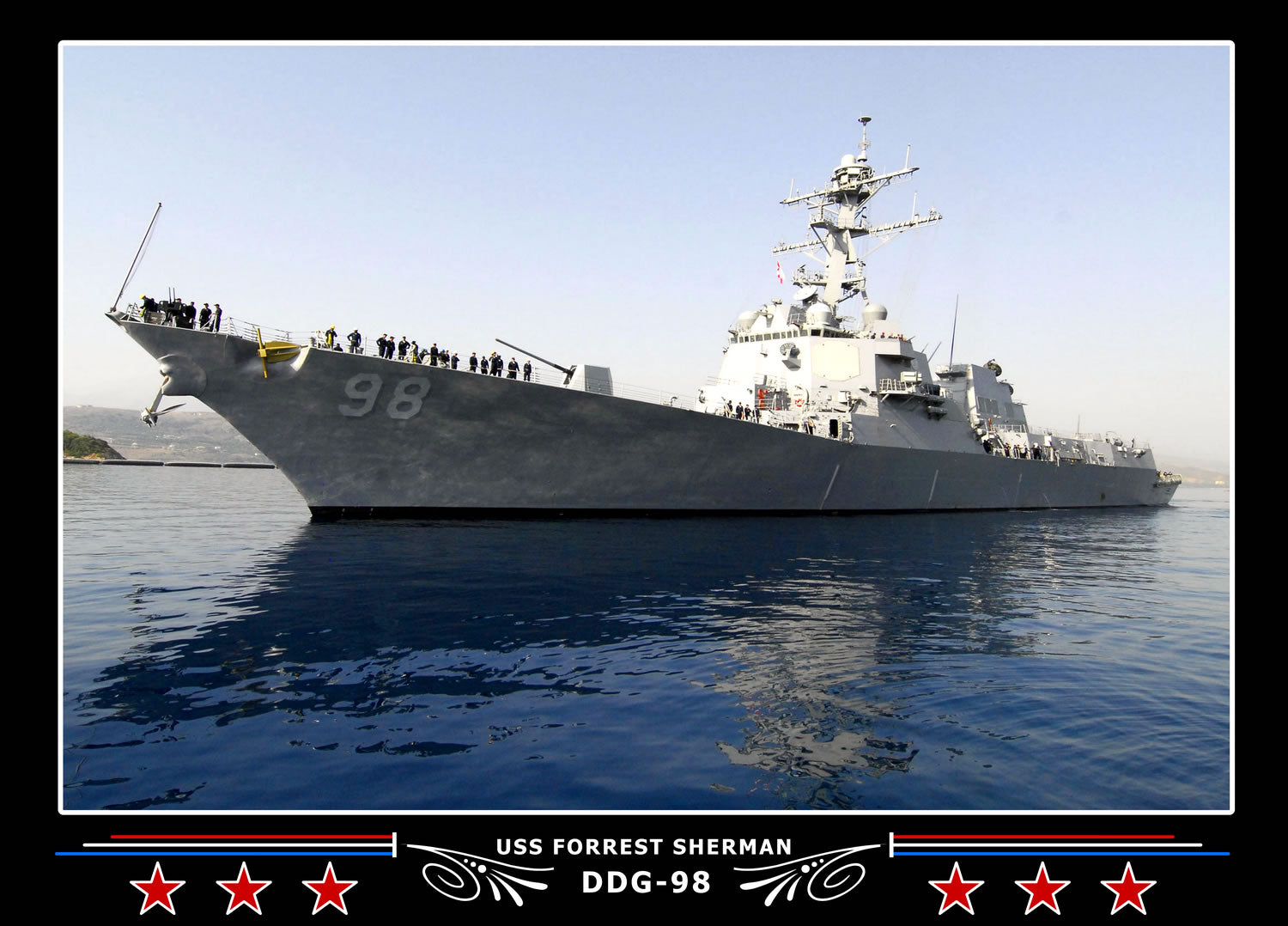 USS Forrest Sherman DDG-98 Canvas Photo Print