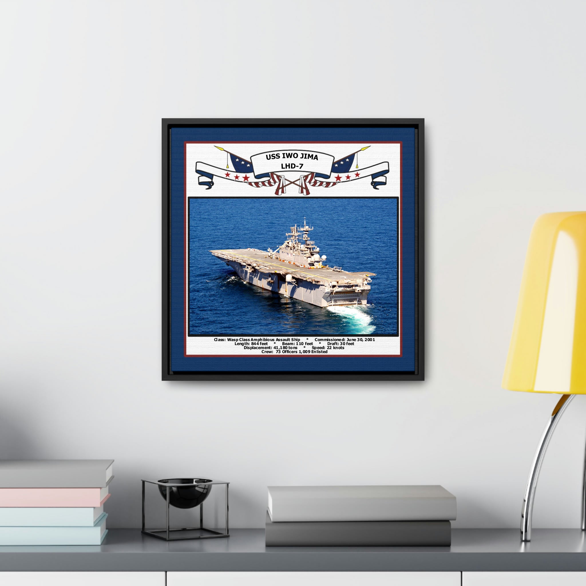 USS Iwo Jima LHD-7 Navy Floating Frame Photo – Navy Emporium