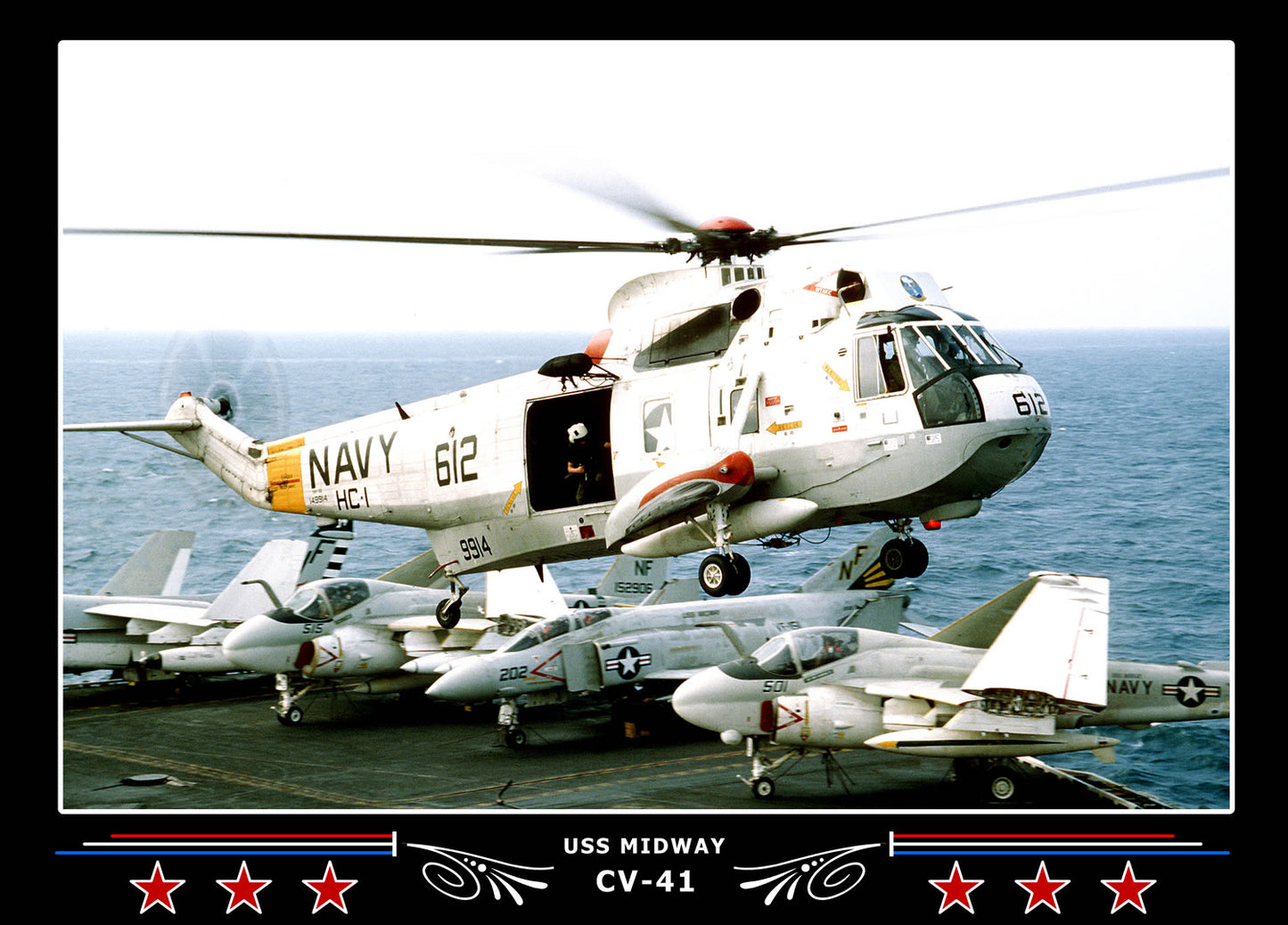 USS Midway CV-41 Canvas Photo Print