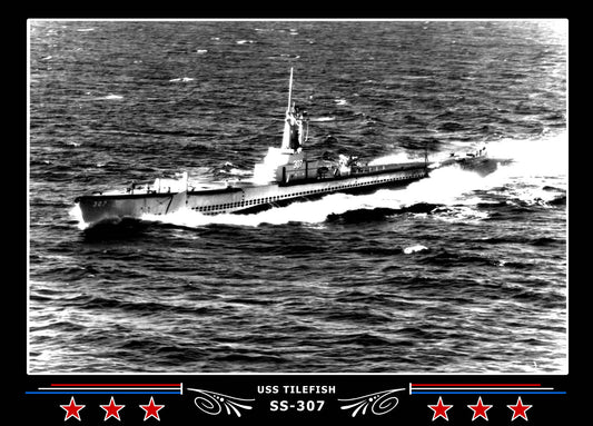 USS Tilefish SS-307 Canvas Photo Print