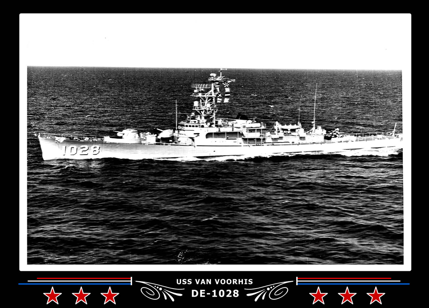USS Van Voorhis DE-1028 Canvas Photo Print