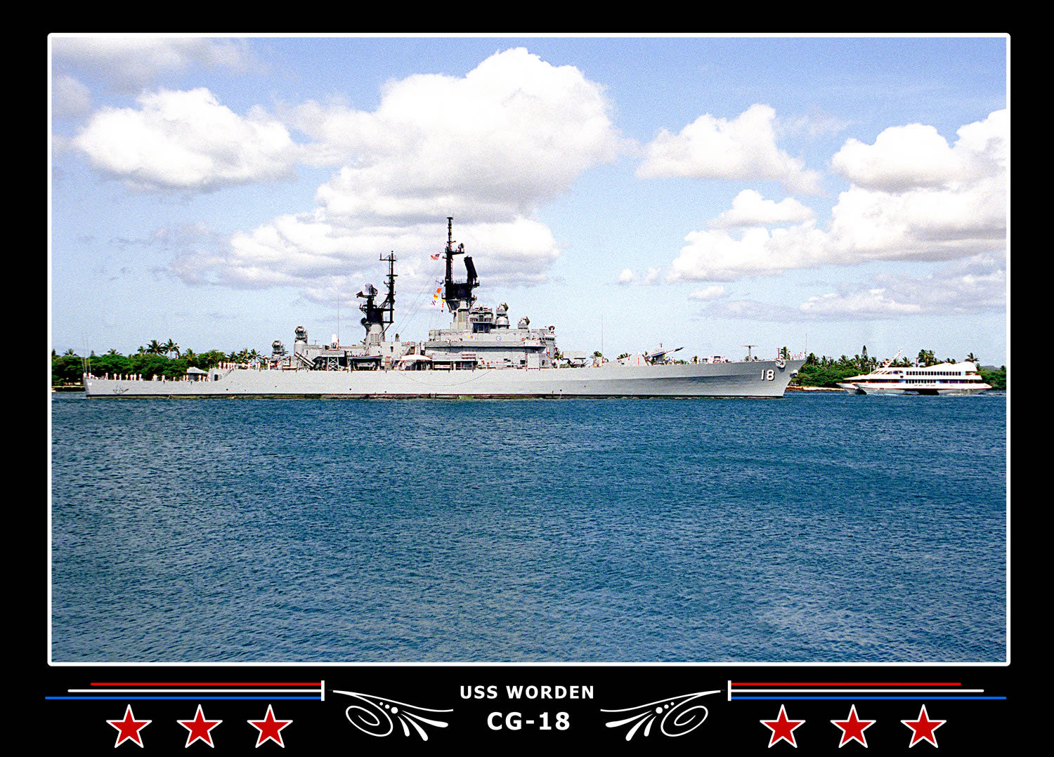 USS Worden CG-18 Canvas Photo Print