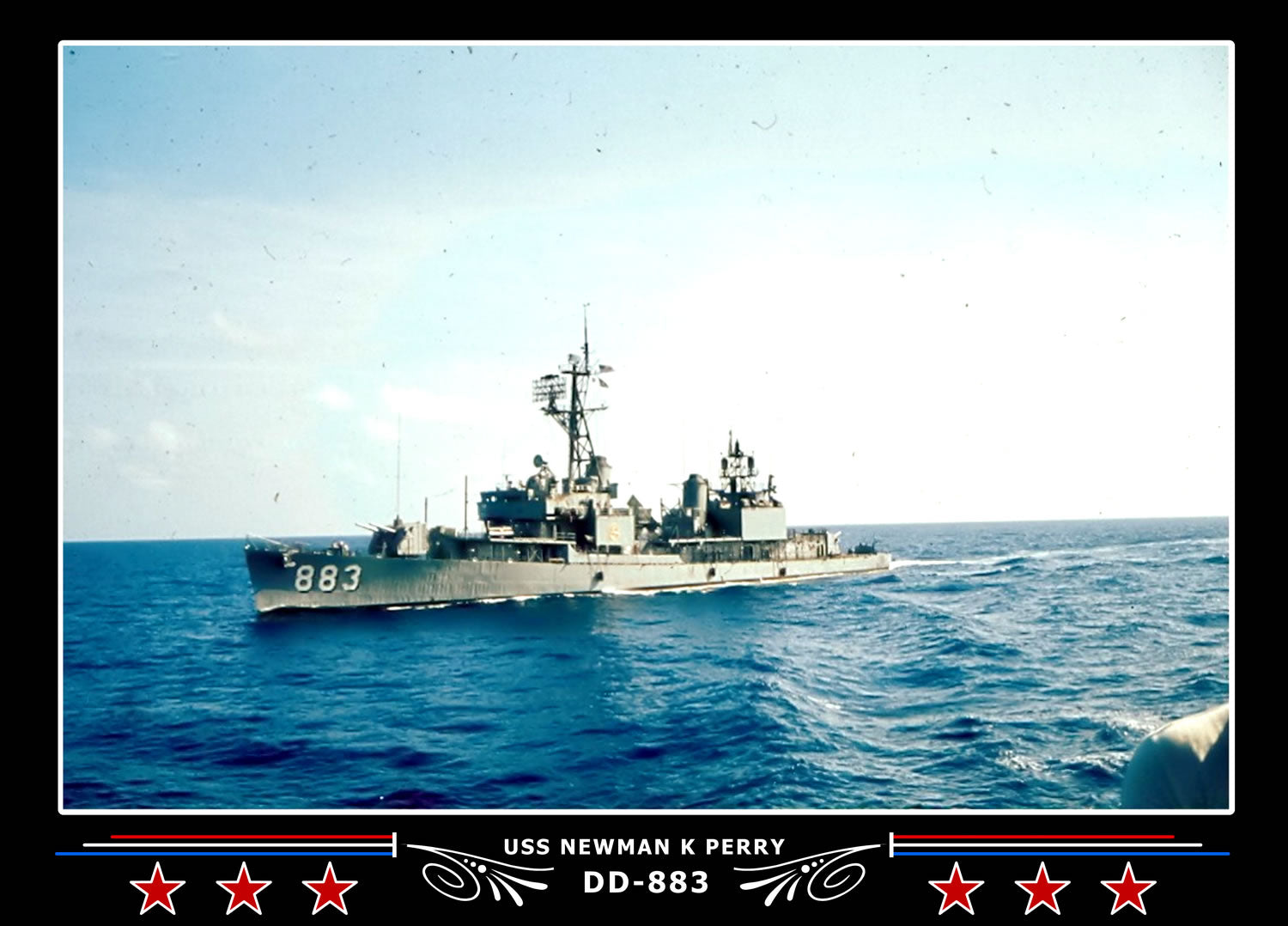 USS Newman K Perry DD-883 Canvas Photo Print