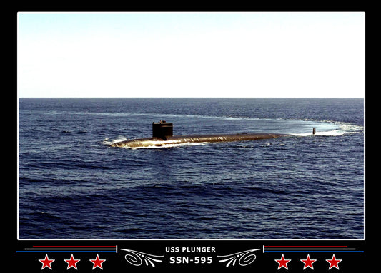 USS Plunger SSN-595 Canvas Photo Print