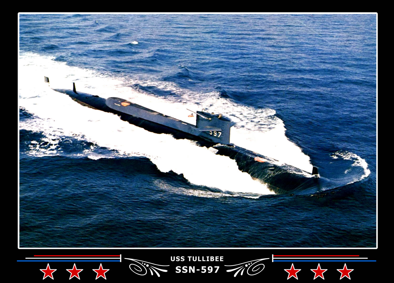 USS Tullibee SSN-597 Canvas Photo Print