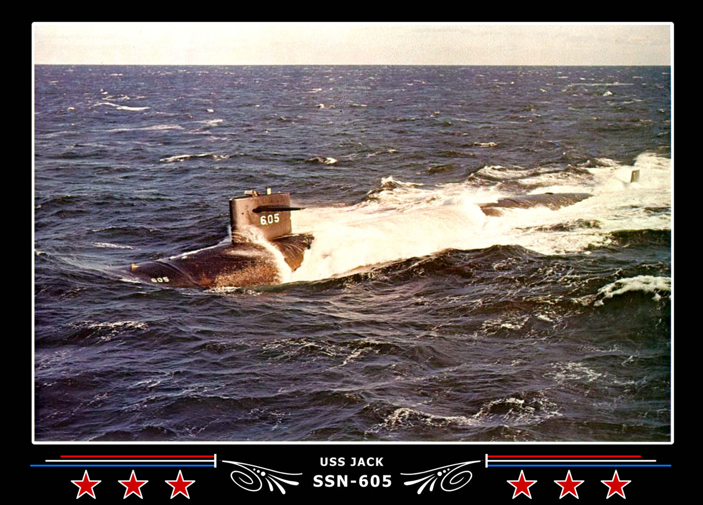 USS Jack SSN-605 Canvas Photo Print
