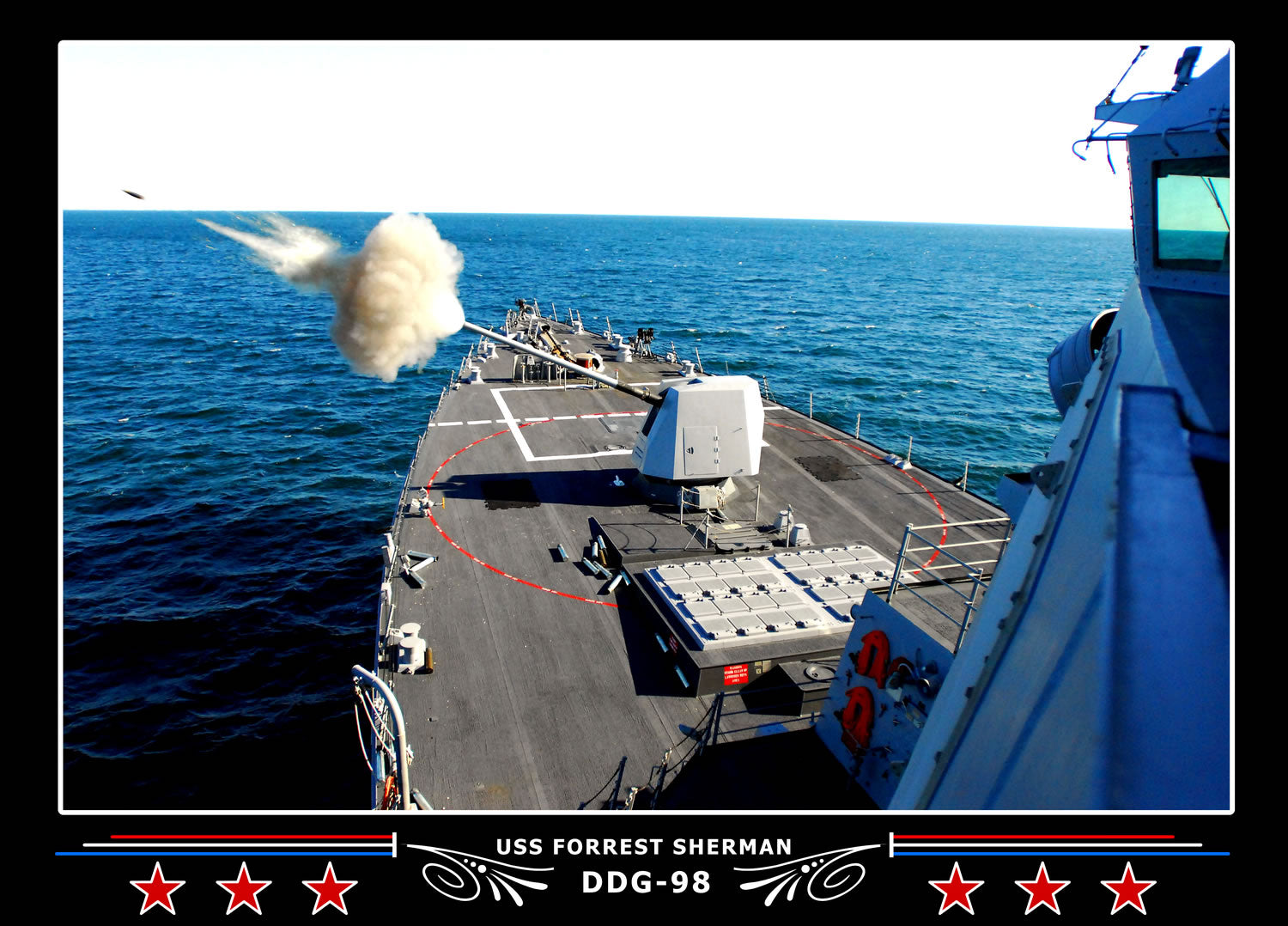 USS Forrest Sherman DDG-98 Canvas Photo Print