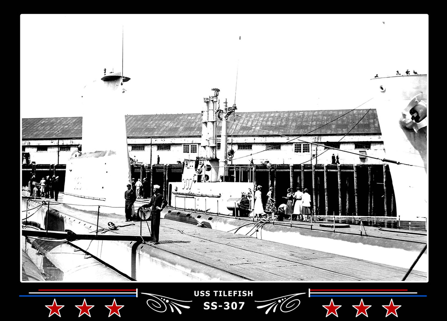 USS Tilefish SS-307 Canvas Photo Print
