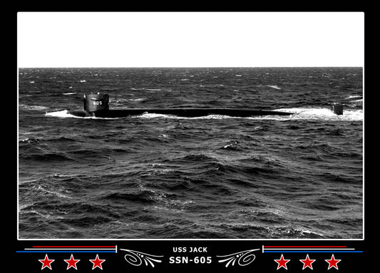 USS Jack SSN-605 Canvas Photo Print