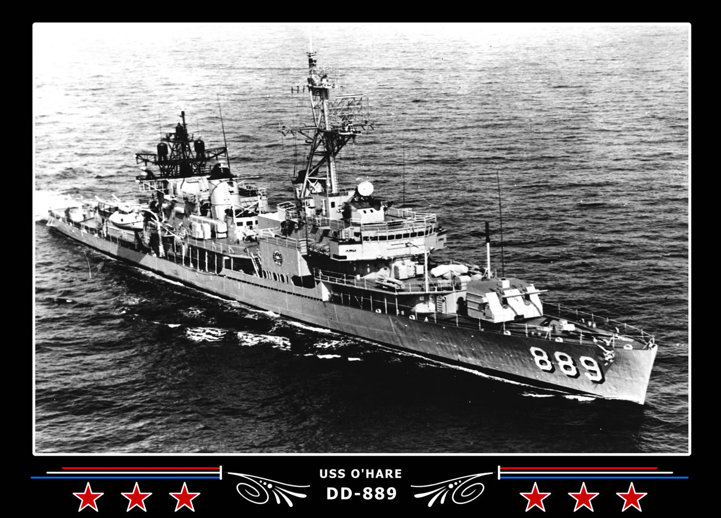 USS O'Hare DD-889 Canvas Photo Print