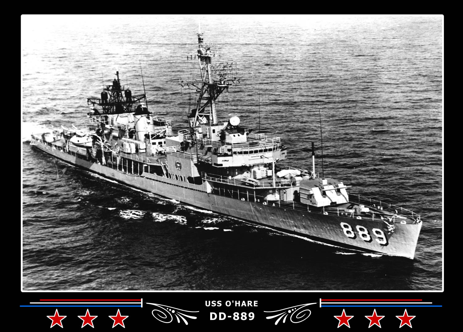USS O'Hare DD-889 Canvas Photo Print