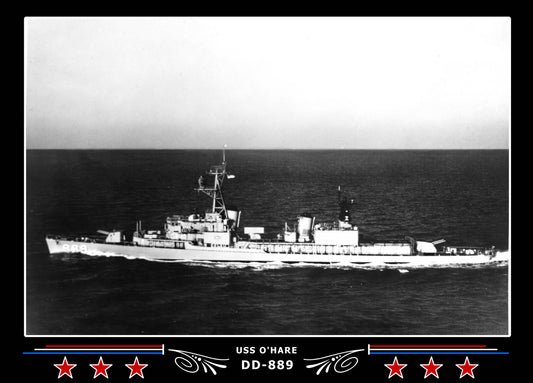 USS O'Hare DD-889 Canvas Photo Print
