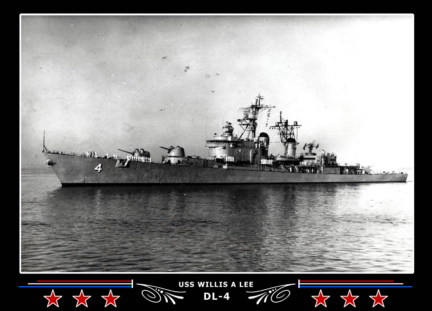 USS Willis A Lee DL-4 Canvas Photo Print