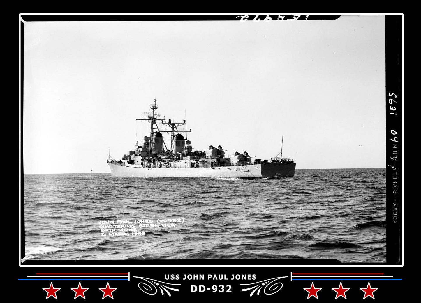 USS John Paul Jones DD-932 Canvas Photo Print
