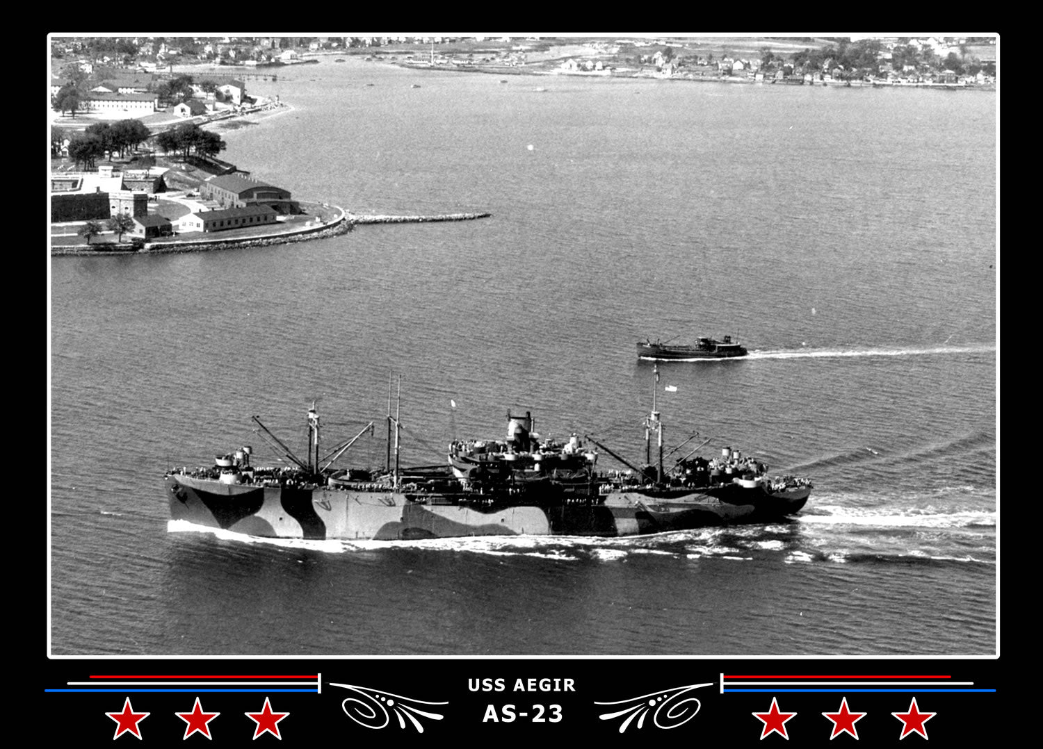 USS Aegir AS-23 Canvas Photo Print