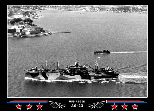 USS Aegir AS-23 Canvas Photo Print