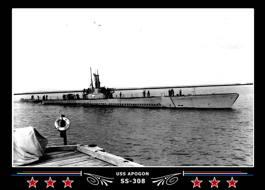 USS Apogon SS-308 Canvas Photo Print
