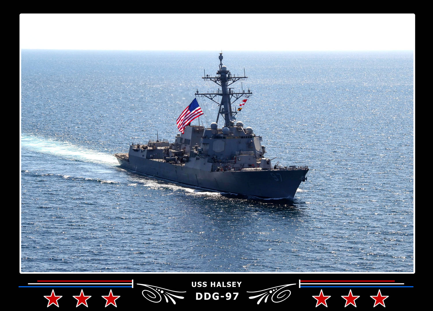 USS Halsey DDG-97 Canvas Photo Print