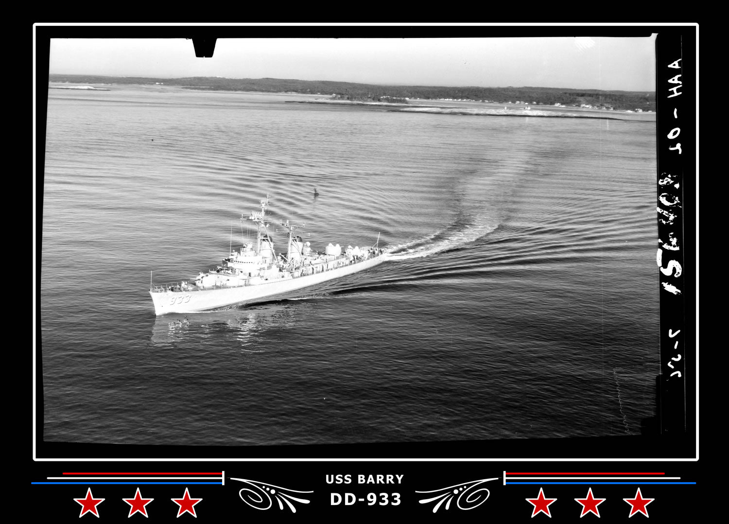 USS Barry DD-933 Canvas Photo Print