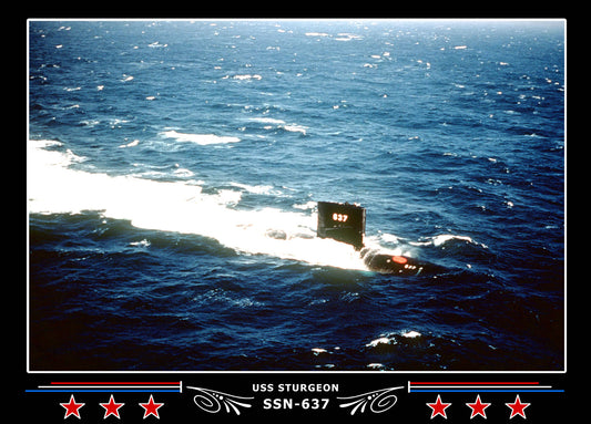 USS Sturgeon SSN-637 Canvas Photo Print