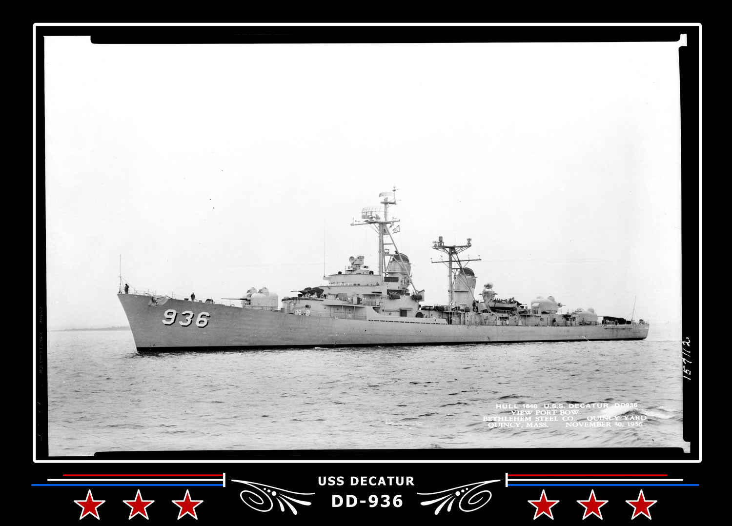 USS Decatur DD-936 Canvas Photo Print