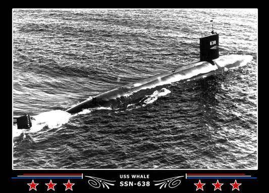 USS Whale SSN-638 Canvas Photo Print