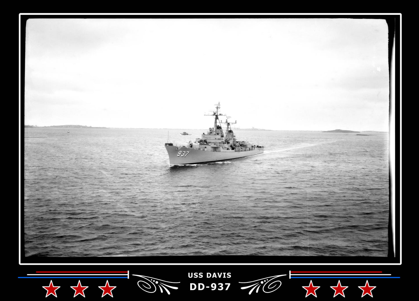 USS Davis DD-937 Canvas Photo Print