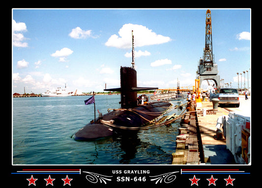 USS Grayling SSN-646 Canvas Photo Print