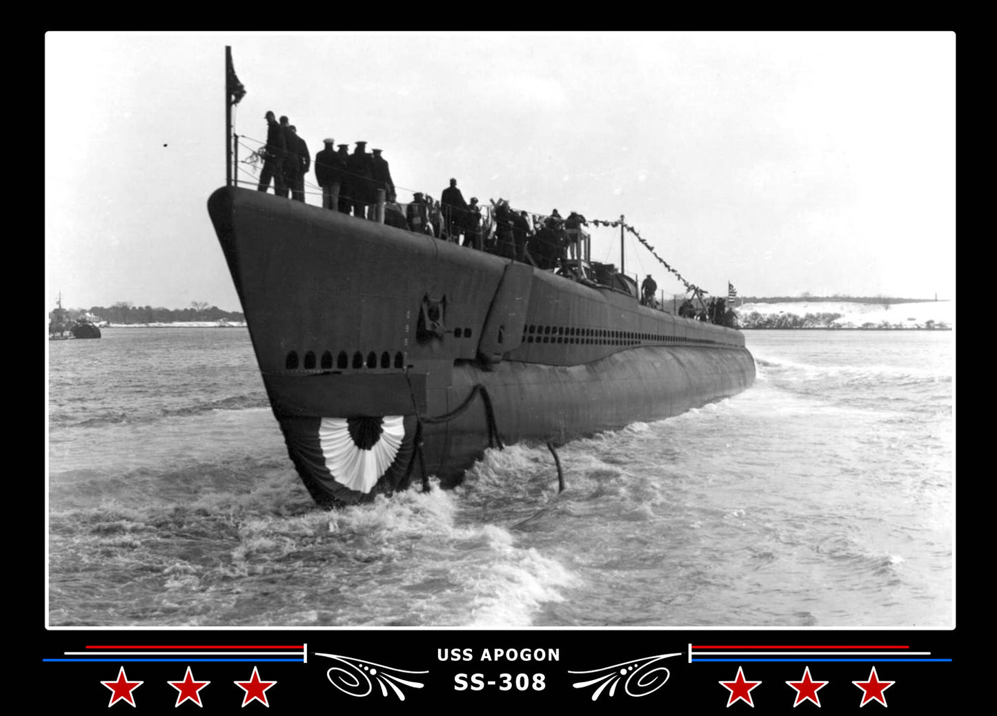 USS Apogon SS-308 Canvas Photo Print