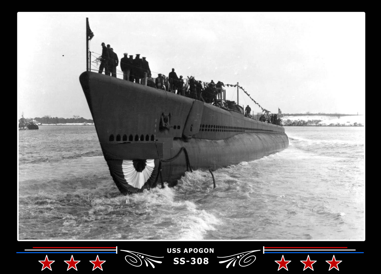USS Apogon SS-308 Canvas Photo Print