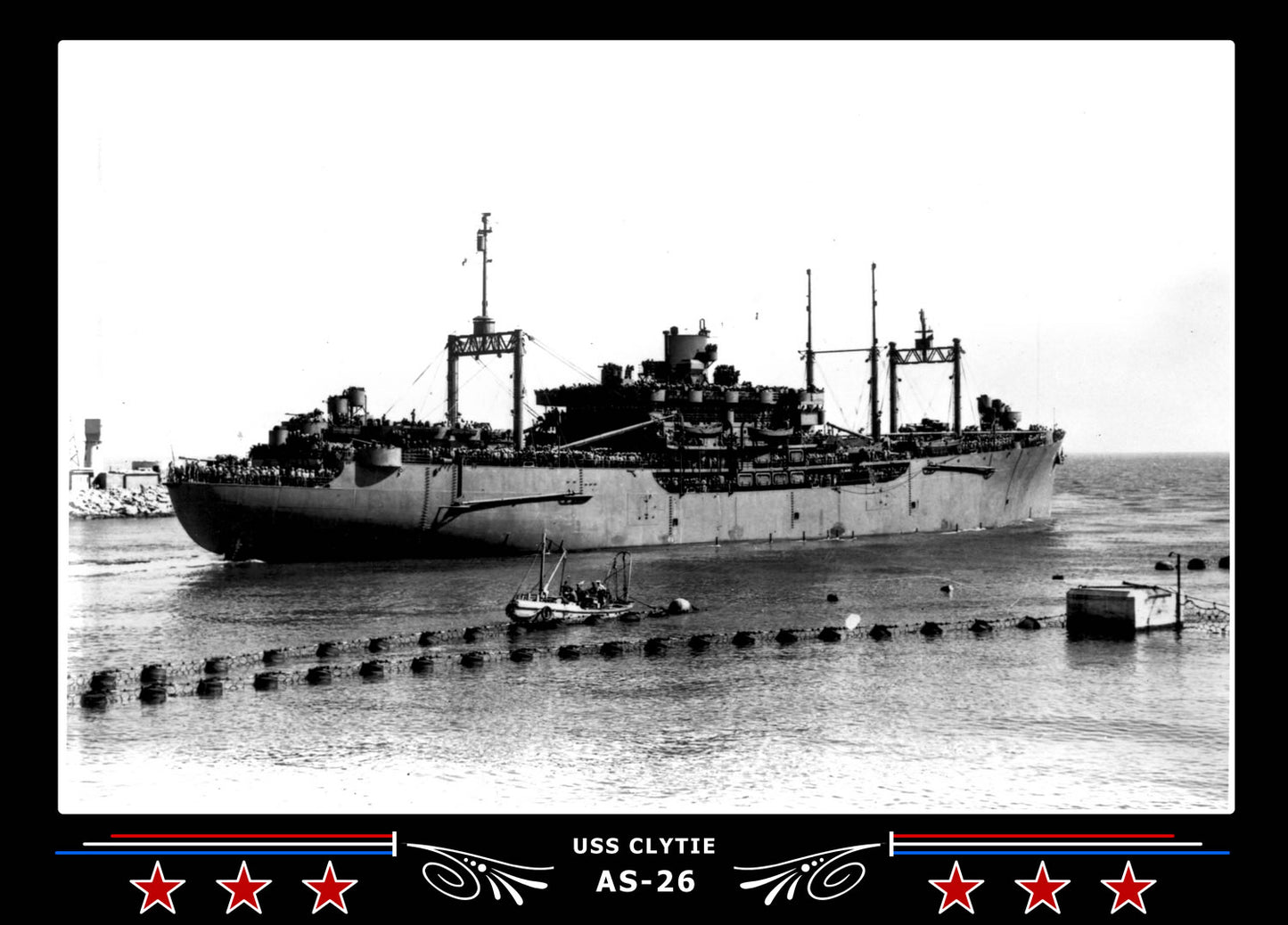 USS Clytie AS-26 Canvas Photo Print