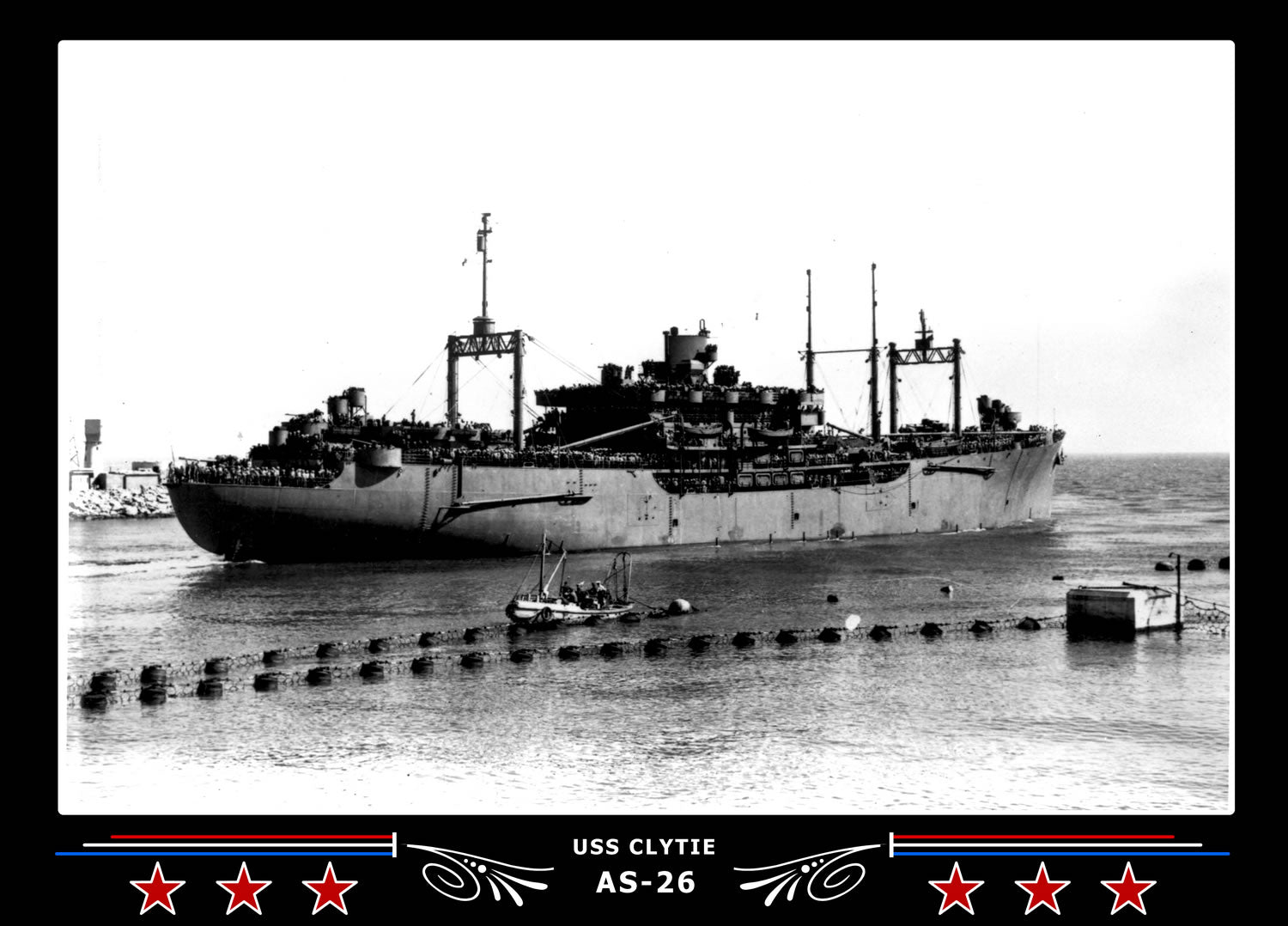 USS Clytie AS-26 Canvas Photo Print