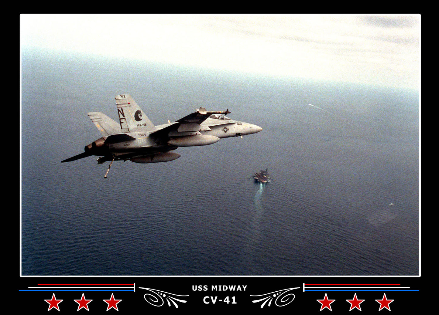 USS Midway CV-41 Canvas Photo Print