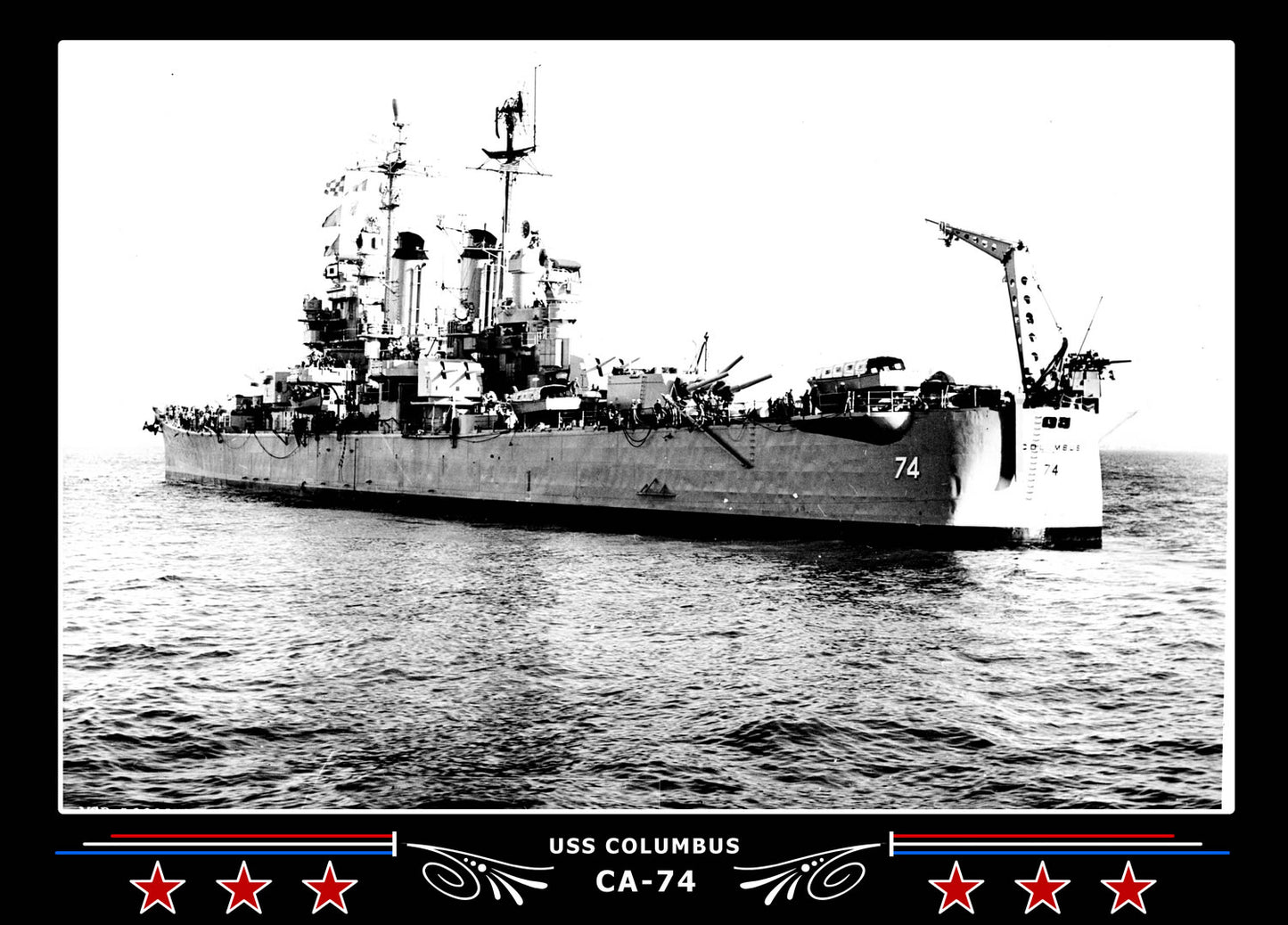 USS Columbus CA-74 Canvas Photo Print