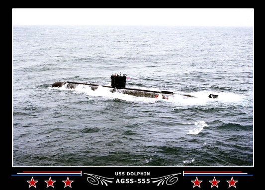 USS Dolphin AGSS-555 Canvas Photo Print