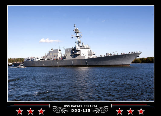 USS Rafael Peralta DDG-115 Canvas Photo Print