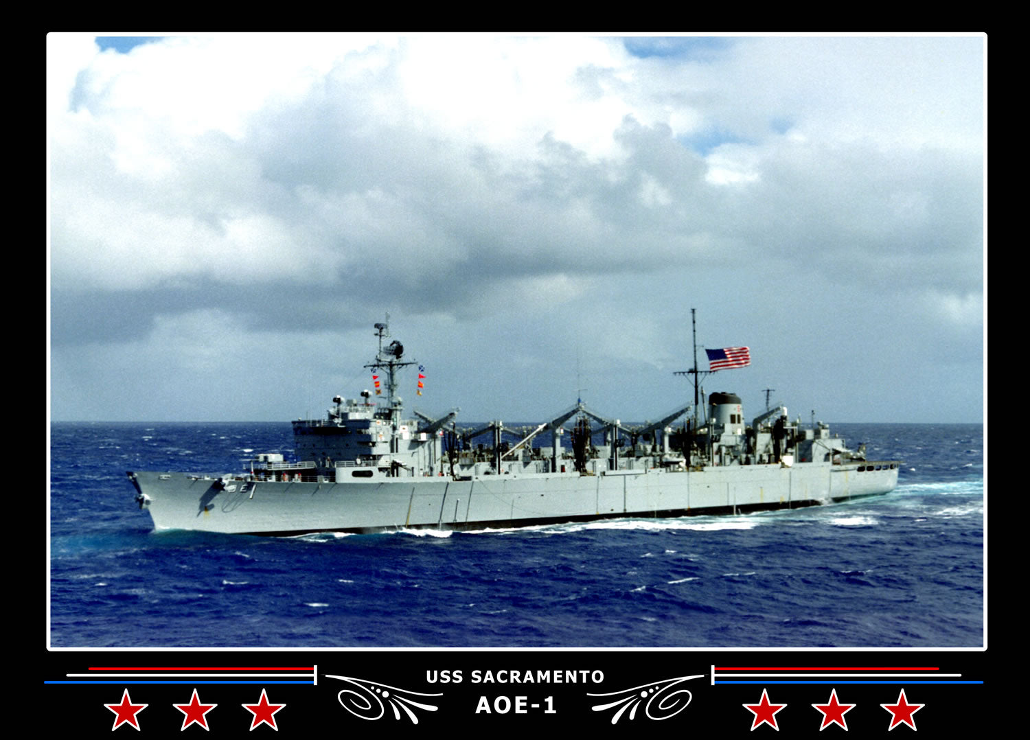 USS Sacramento AOE-1 Canvas Photo Print