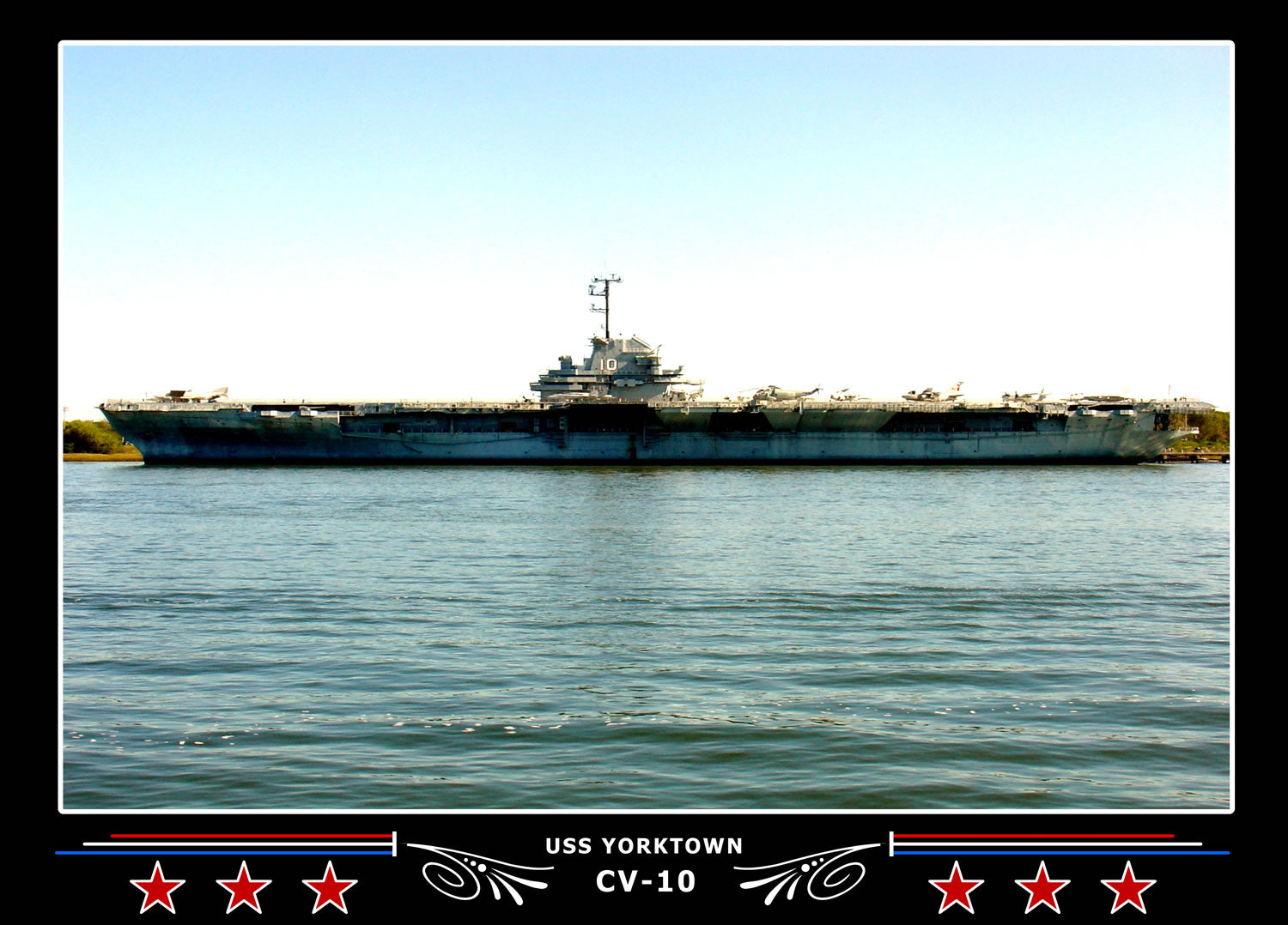 USS Yorktown CV-10 Canvas Photo Print