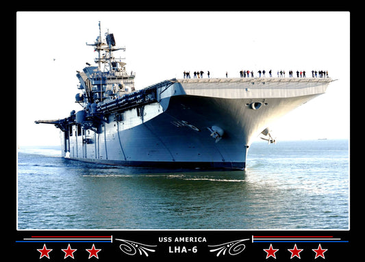 USS America LHA6 Canvas Photo Print