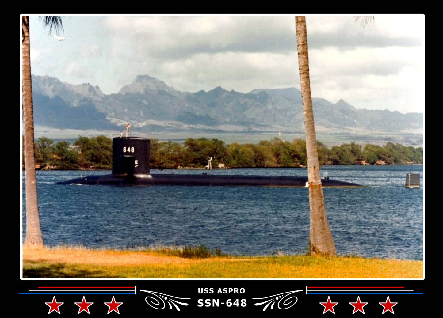 USS Aspro SSN-648 Canvas Photo Print