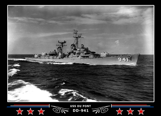 USS Du Pont DD-941 Canvas Photo Print