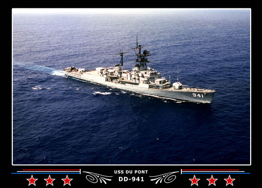 USS Du Pont DD-941 Canvas Photo Print
