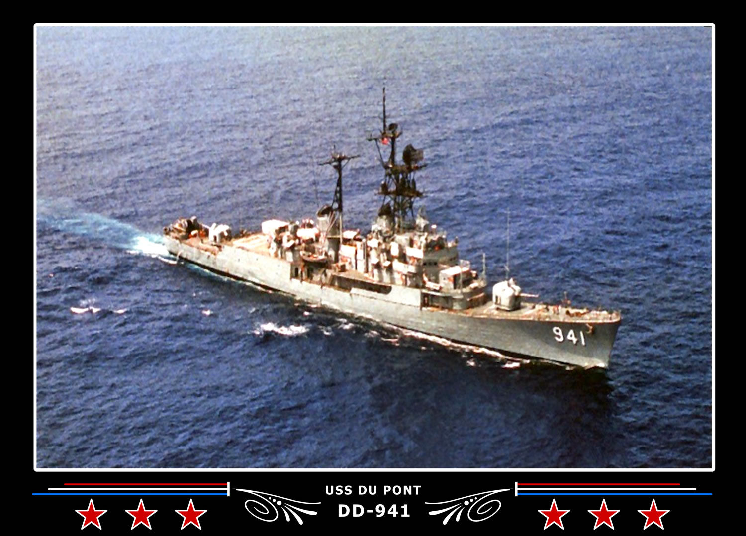 USS Du Pont DD-941 Canvas Photo Print