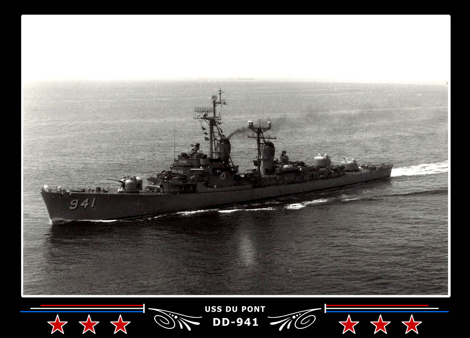 USS Du Pont DD-941 Canvas Photo Print