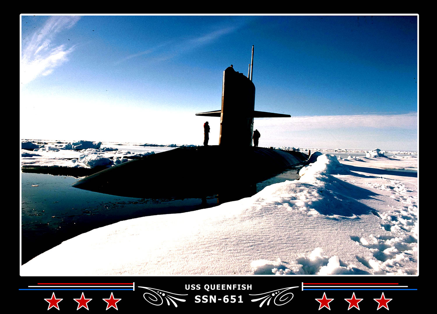 USS Queenfish SSN-651 Canvas Photo Print