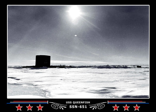 USS Queenfish SSN-651 Canvas Photo Print