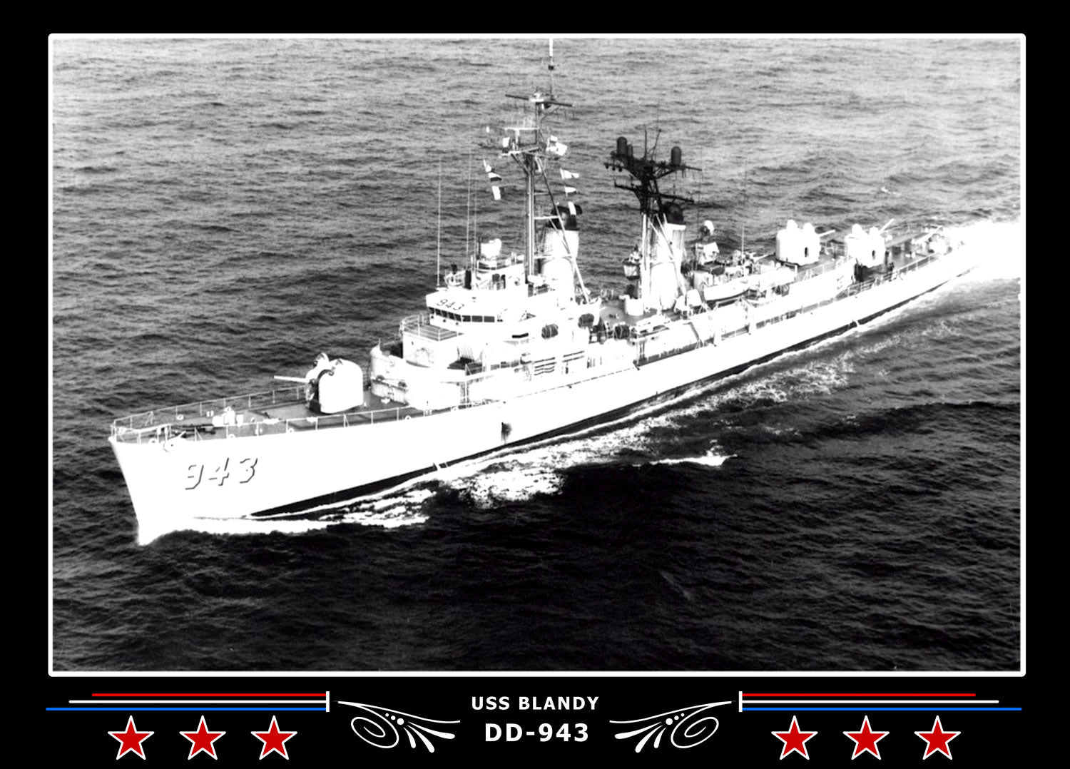 USS Blandy DD-943 Canvas Photo Print