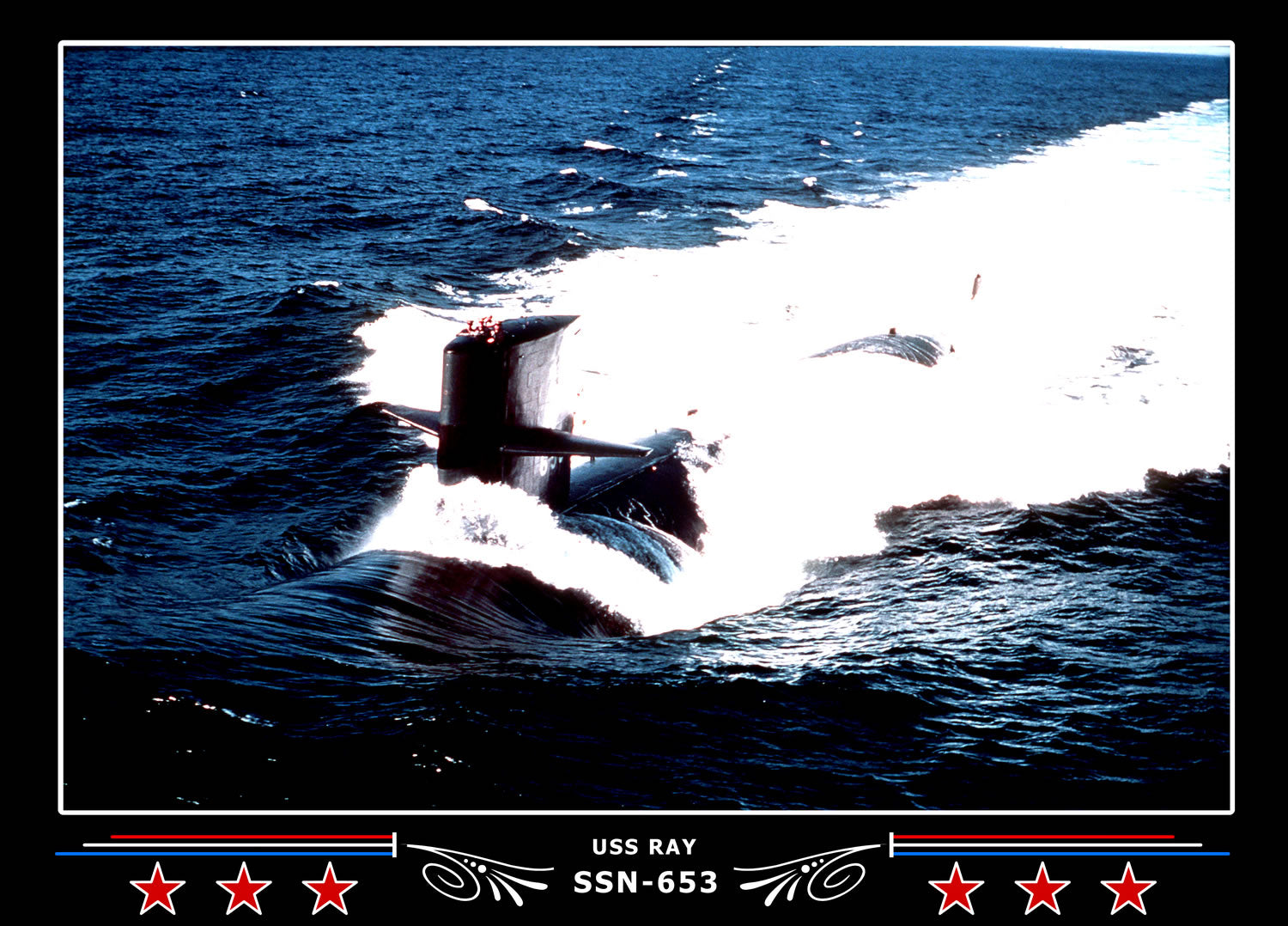 USS Ray SSN-653 Canvas Photo Print